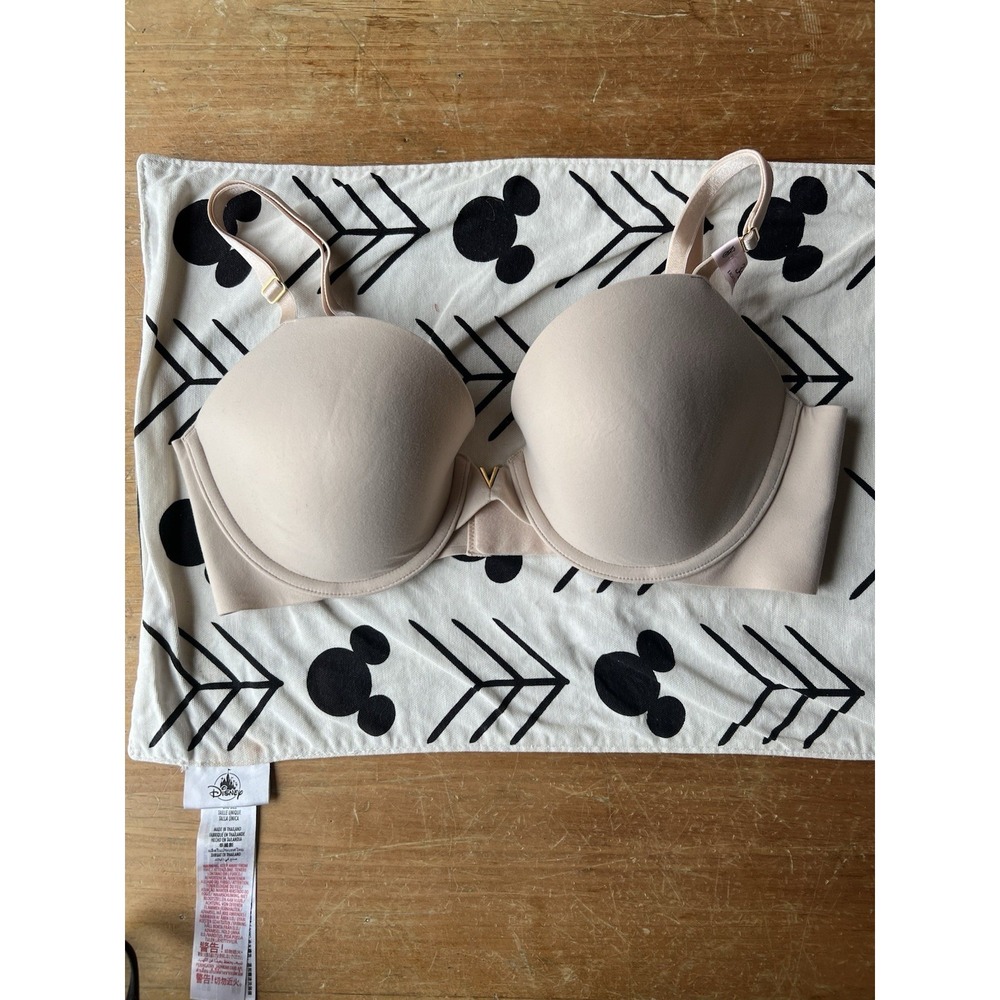 NWT Victoria's Secret T-Shirt Lightly Lined Demi Bra Underwire Beige 34D Wired